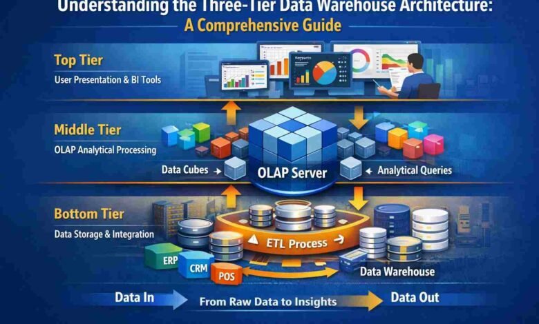 Three-Tier Data Warehouse Architecture
