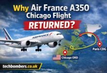 air france a350 chicago flight return