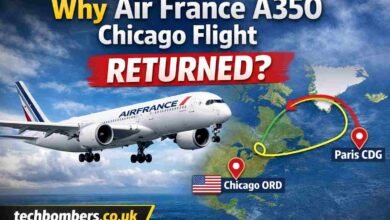 air france a350 chicago flight return