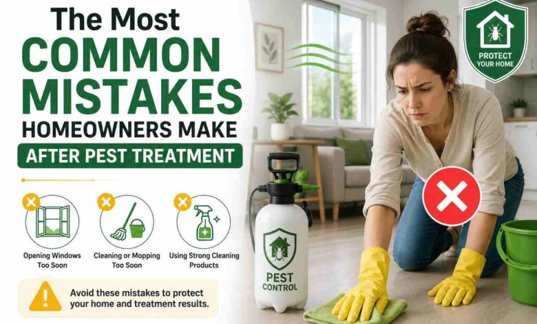 Most Common Mistakes Homeowners Make After Pest Treatment