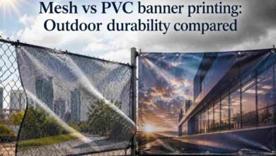 Mesh vs PVC banner printing